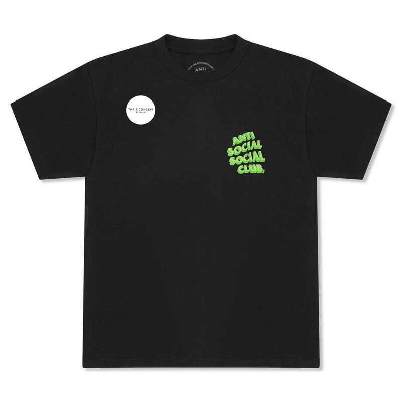 Anti Social Social Club Popcorn Tee - Black Anti Social Social Club Popcorn Tee - Black