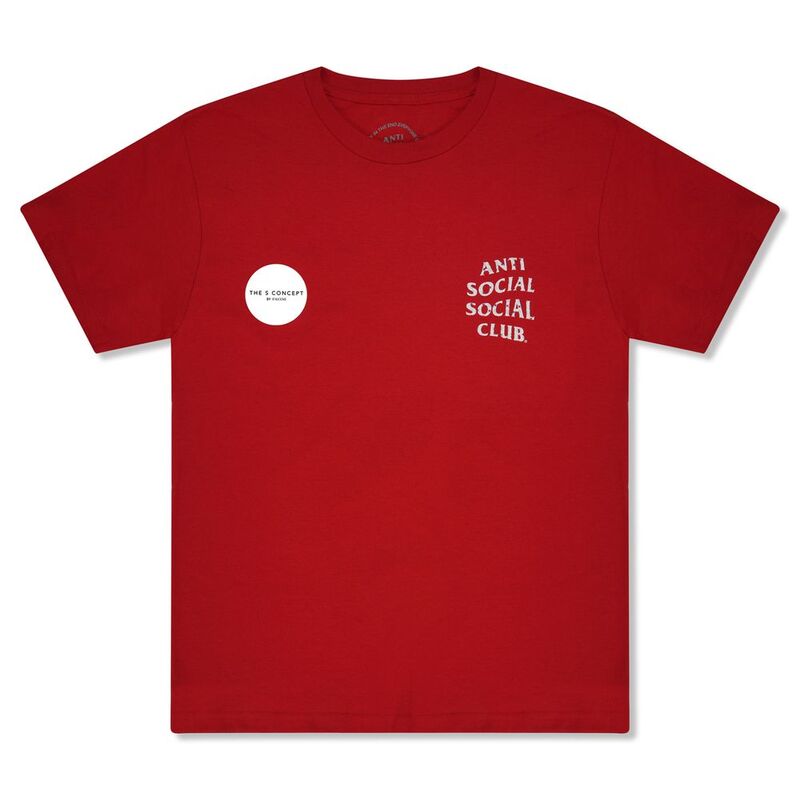 Anti Social Social Club Case Study Tee - Red Anti Social Social Club Case Study Tee - Red