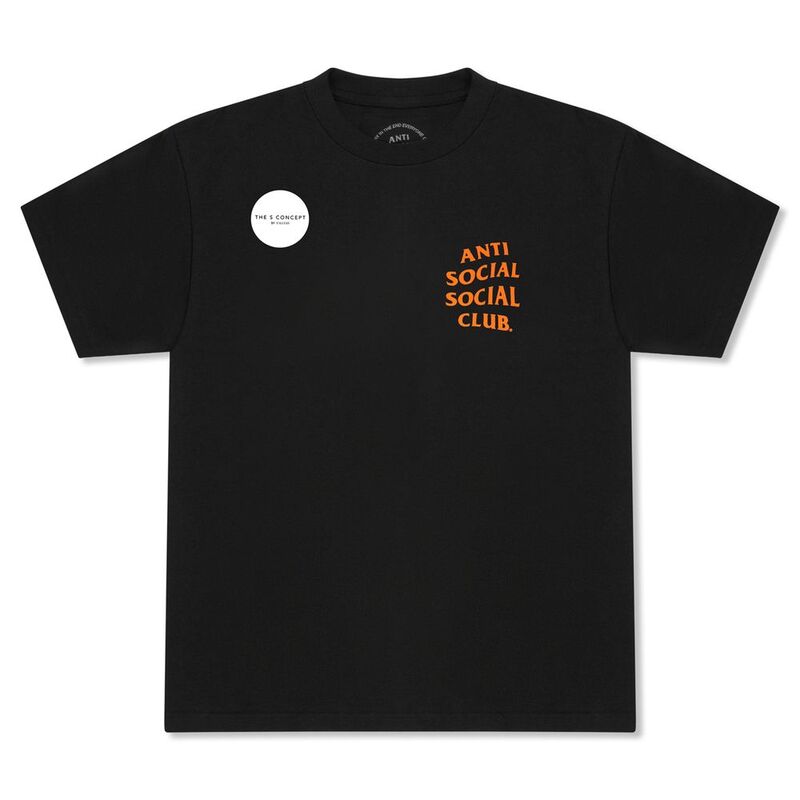Anti Social Social Club Mind Games Tee - Black / Orange Anti Social Social Club Mind Games Tee - Black / Orange