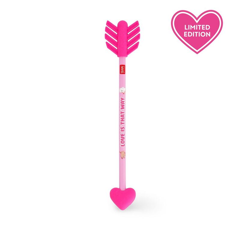 Legami Pencil With 2 Scented Erasers - Go Cupid! - Arrow