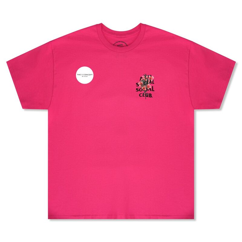 Anti Social Social Club Hokkaido Heliciona Tee - Pink Anti Social Social Club Hokkaido Heliciona Tee - Pink
