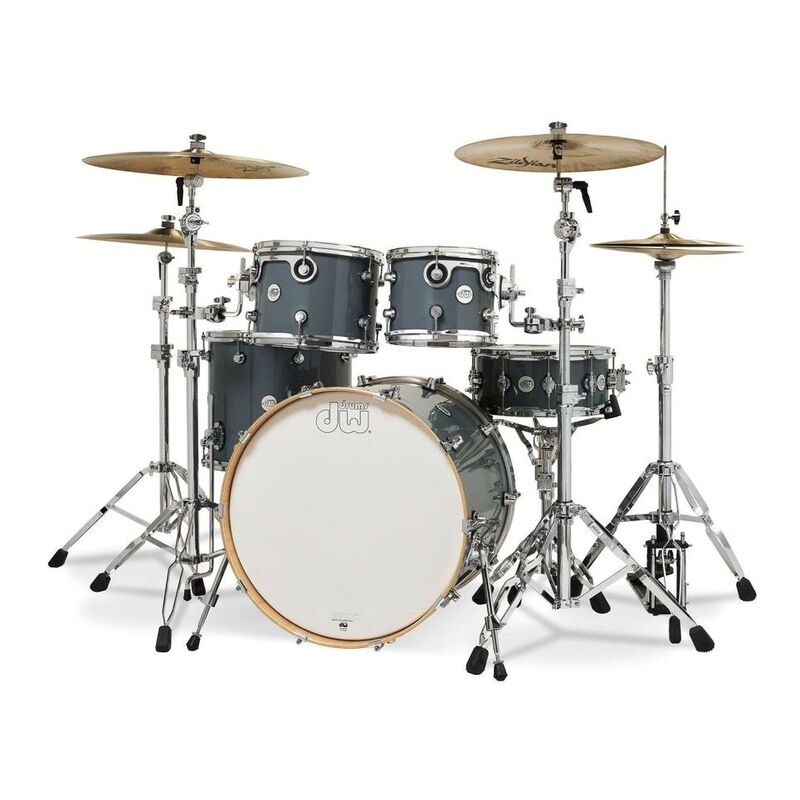 DW Drums DDLG2214SG Design Series 5-Piece Shell Pack Excluding Hardware & Cymbals - Steel Grey