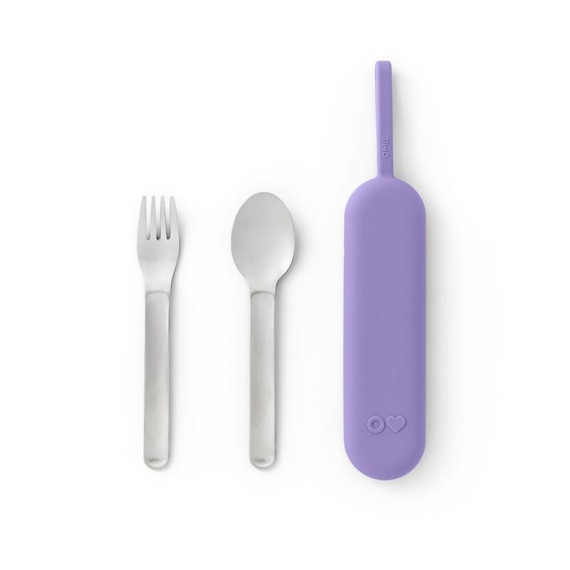 Omieup Pod & Utensil Set - Violet Omieup Pod & Utensil Set - Violet
