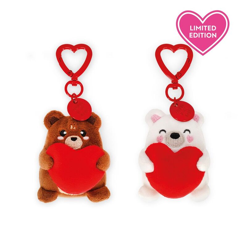 Legami Set Of 2 Plush Key Rings - Teddy Bear Legami Set Of 2 Plush Key Rings - Teddy Bear
