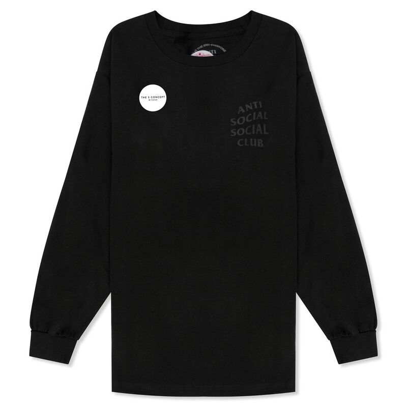 Anti Social Social Club Dramatic Kkoch Long Sleeve Tee - Black