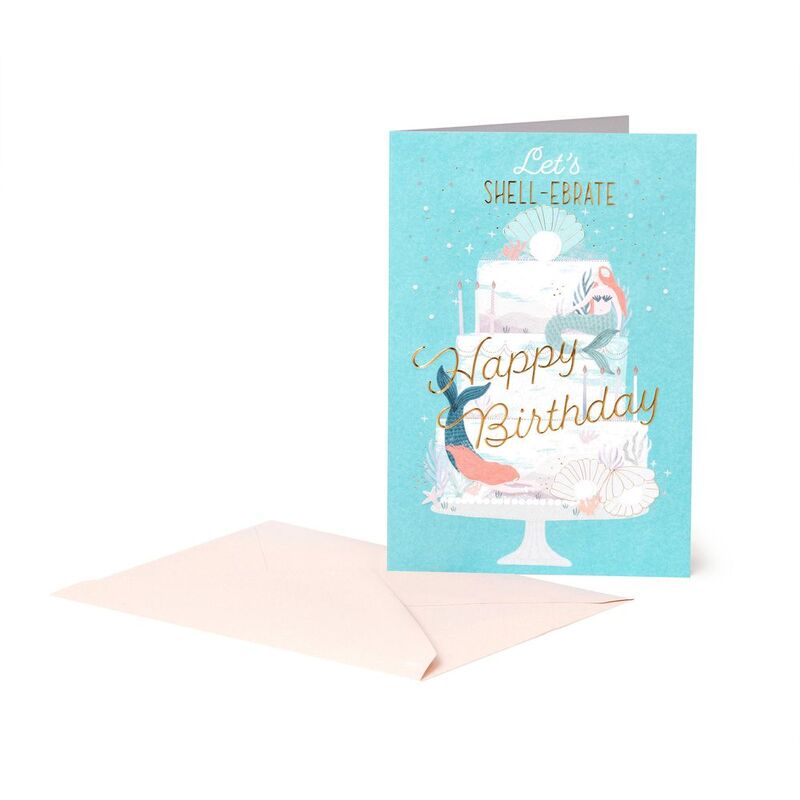 Legami Large Greeting Card - Mermaid Cake Legami Large Greeting Card - Mermaid Cake