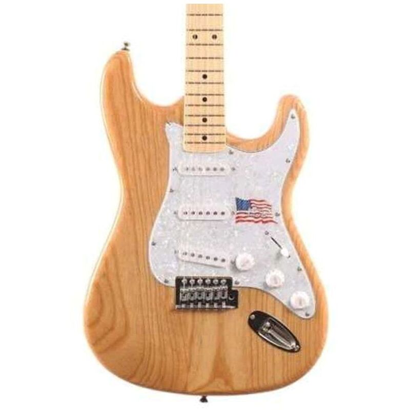 SX Guitar SST/ASH/NA Swamp Ash Electric Guitar - Natural