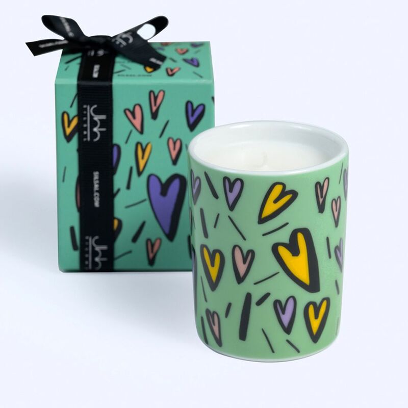 Silsal Hubbak Mandarin Candle - Green 60G Silsal Hubbak Mandarin Candle - Green 60G