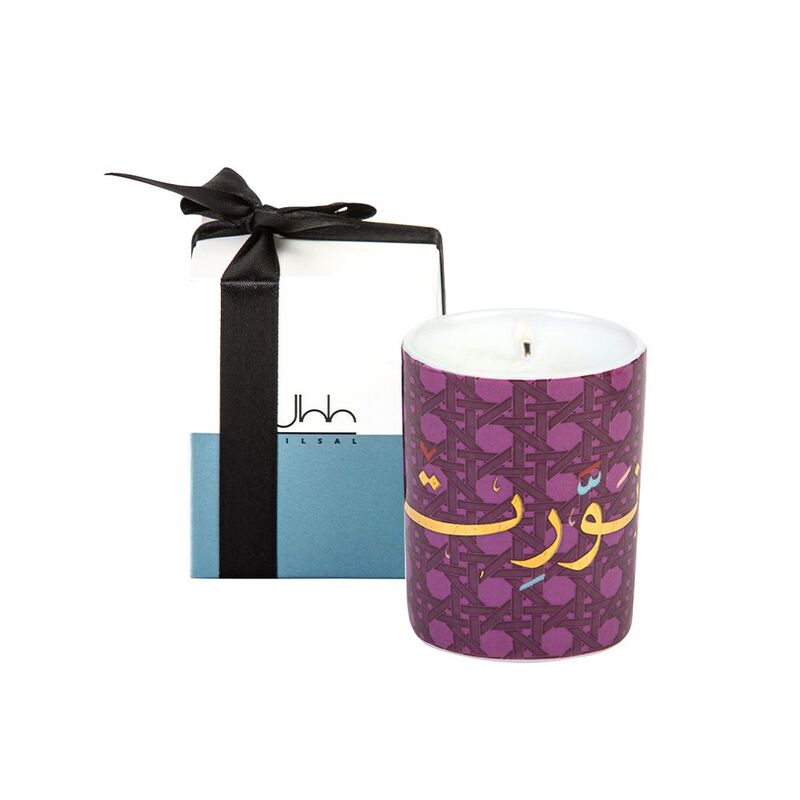 Silsal Khaizaran Rose Heritage Candle Purple - 60G Silsal Khaizaran Rose Heritage Candle Purple - 60G