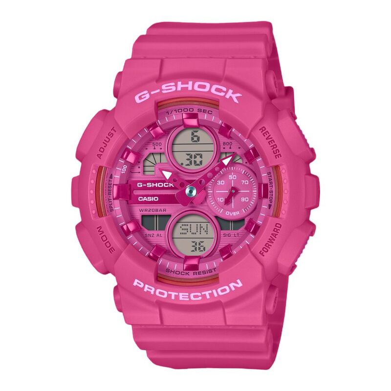 Casio G-Shock Women Analog-Digital Casual Watch Gma-S140Pp-4Adr Pink