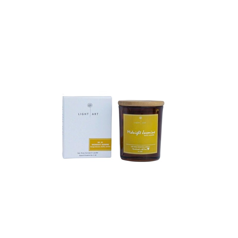Light Art Midnight Jasmine Jar 180ml White Light Art Midnight Jasmine Jar 180ml White