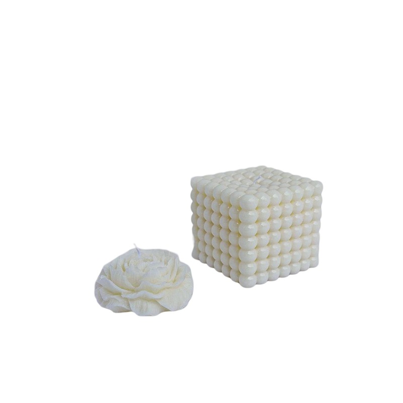 Light Art Scented Square Bubble With Flower White