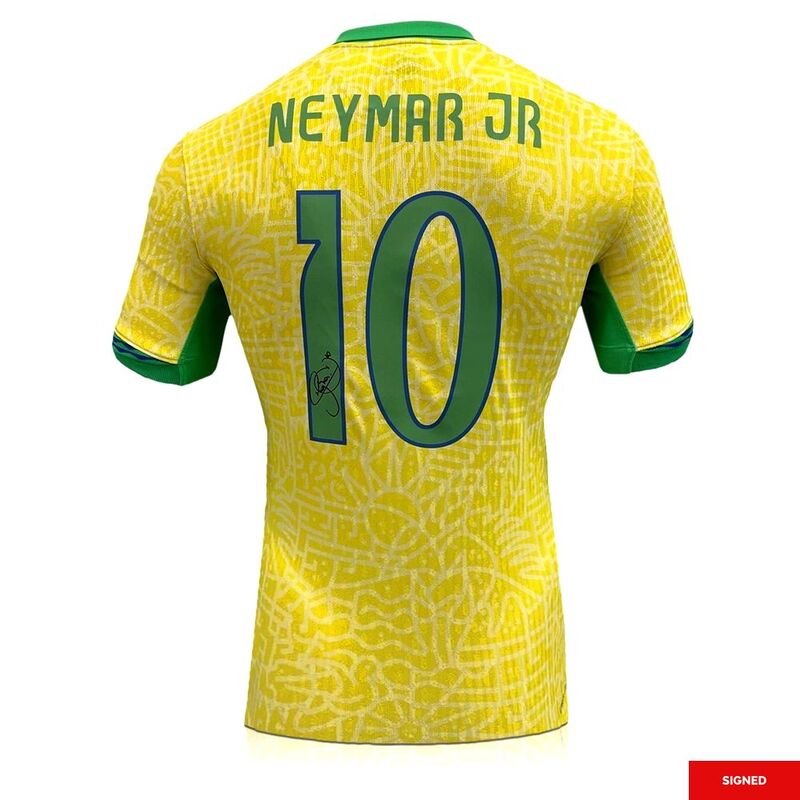 Bootroom Collection Neymar Signed Brazil Authentic 2024 Home Shirt Bootroom Collection Neymar Signed Brazil Authentic 2024 Home Shirt