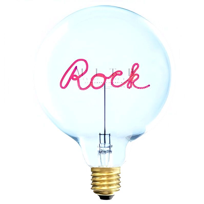 Message In The Bulb - Rock Rouge LED Light Bulb