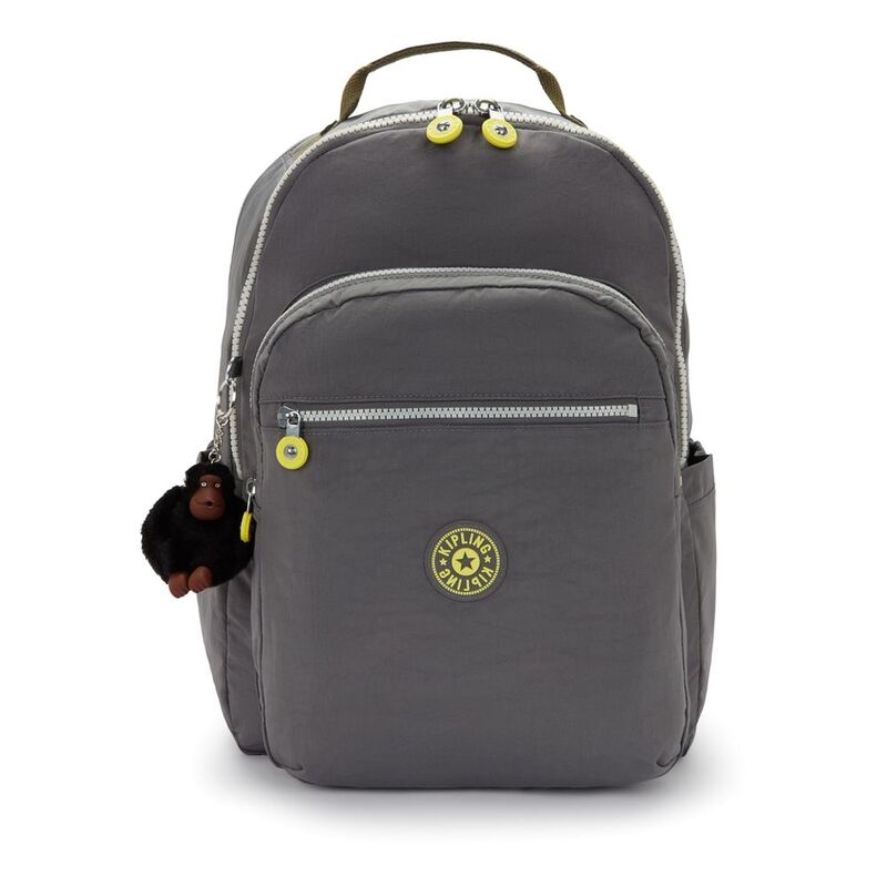 Kipling Seoul College Extra Back To Grey Backpacks