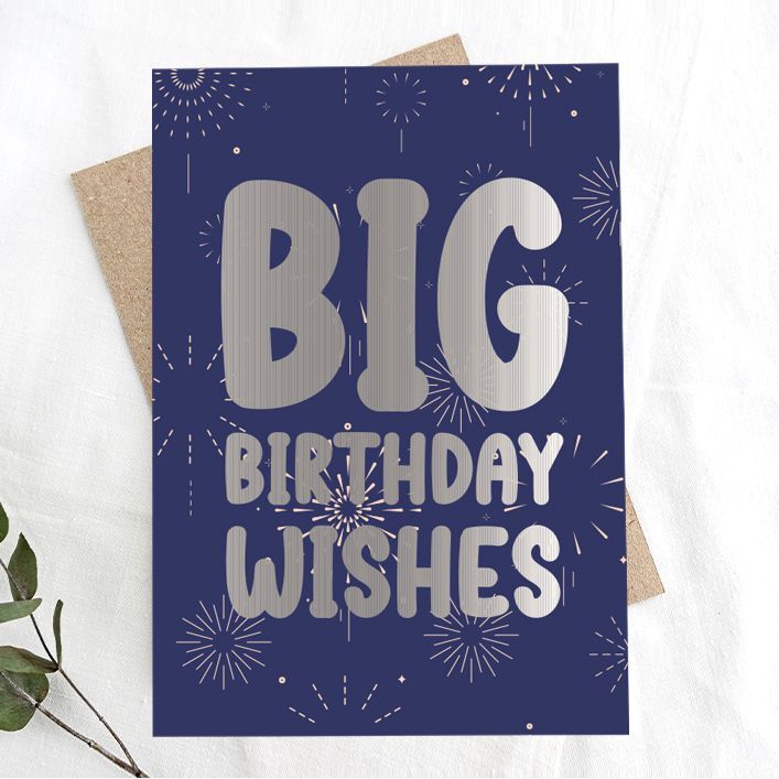 Share The Love Big Birthday Wishes Greeting Card Blue Share The Love Big Birthday Wishes Greeting Card Blue
