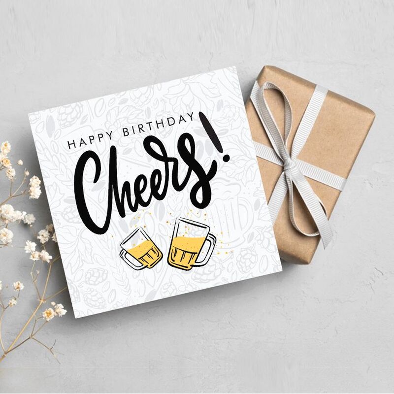 Share The Love Happy Birthday Cheers! Greeting Card Share The Love Happy Birthday Cheers! Greeting Card