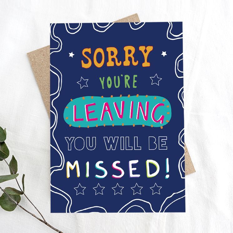 Share The Love Sorry You'Re Leaving Farewell Greeting Card Share The Love Sorry You'Re Leaving Farewell Greeting Card