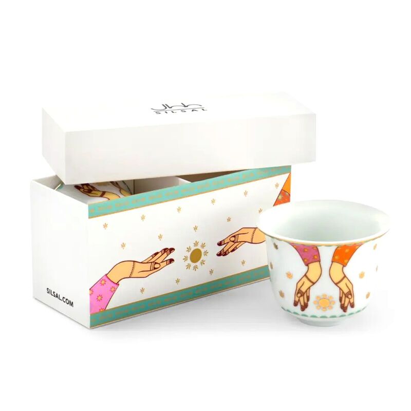 Silsal Hessa's Arabic Coffee Cups (Set Of 2) Silsal Hessa's Arabic Coffee Cups (Set Of 2)