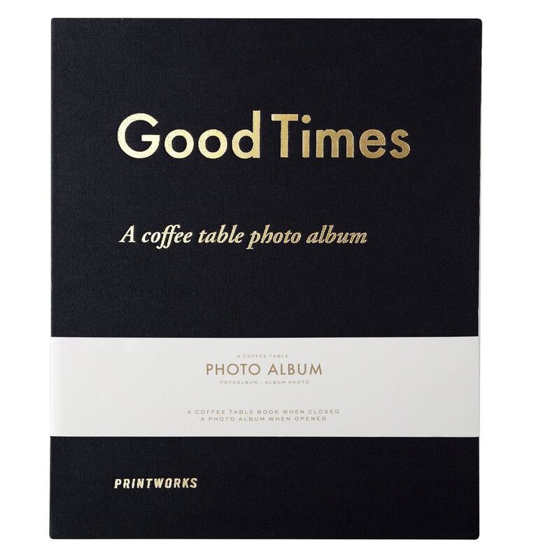 Printworks Photo Album - Good Times Large Black Printworks Photo Album - Good Times Large Black