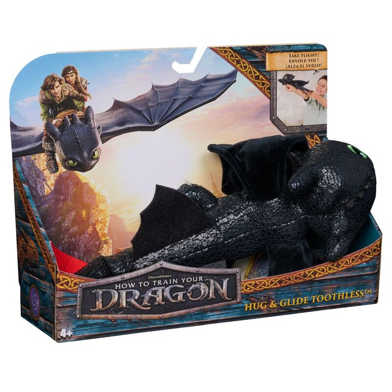 Spin Master How To Train Your Dragon 4 Hug & Glide Toothless 12 Inches Spin Master How To Train Your Dragon 4 Hug & Glide Toothless 12 Inches