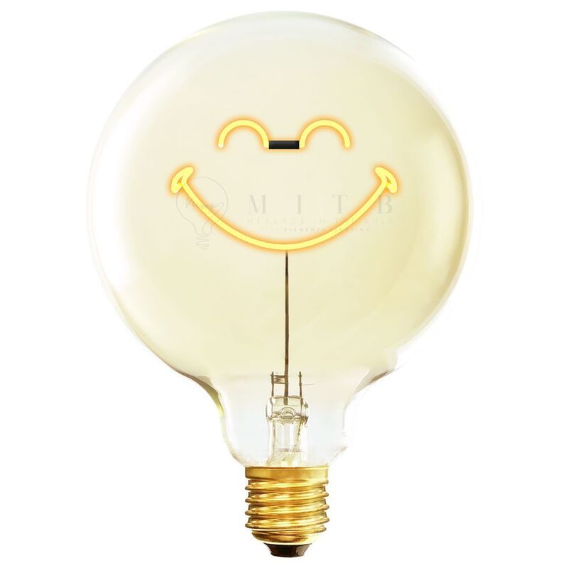 Message In The Bulb - Smiley World Contenment LED Light Bulb (6 Volt)