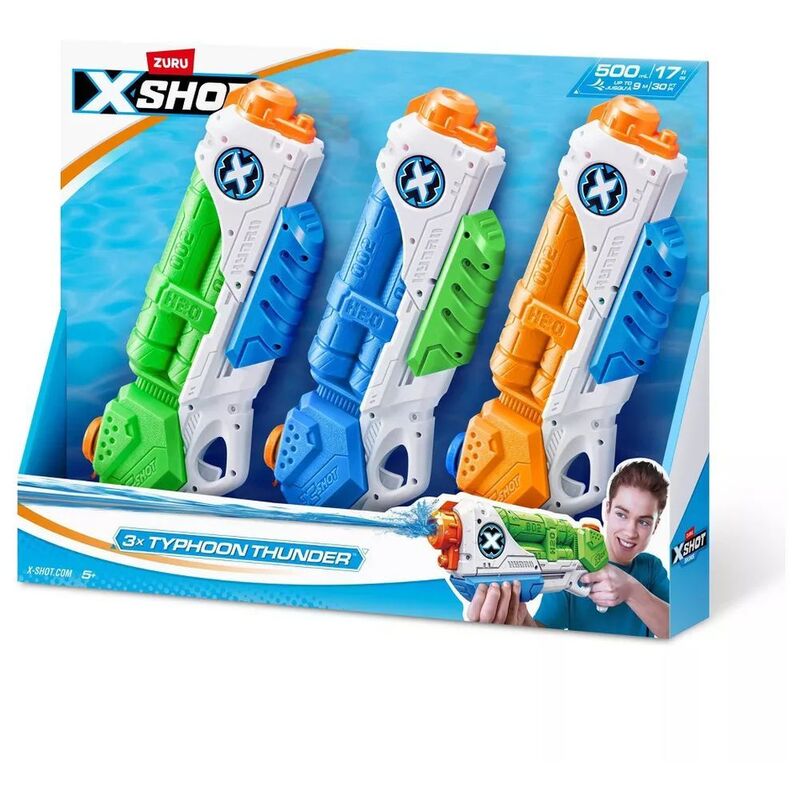 X-Shot Water Medium Typhoon Thunder (Pack Of 3) X-Shot Water Medium Typhoon Thunder (Pack Of 3)