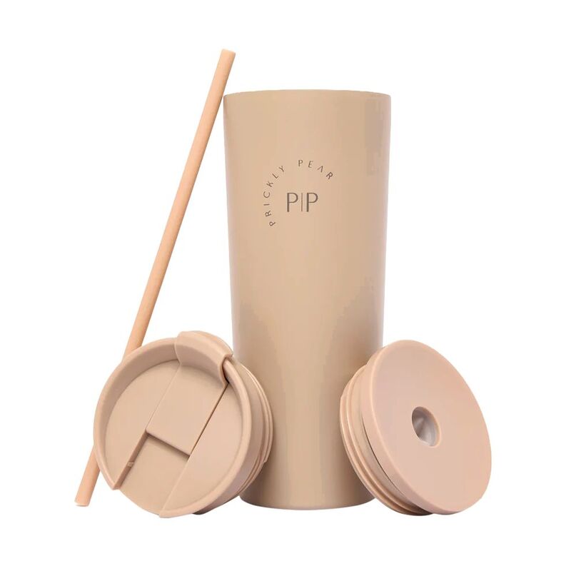 Prickly Pear 2 In 1 Travel Tumbler - Tan Logo 24Oz Prickly Pear 2 In 1 Travel Tumbler - Tan Logo 24Oz