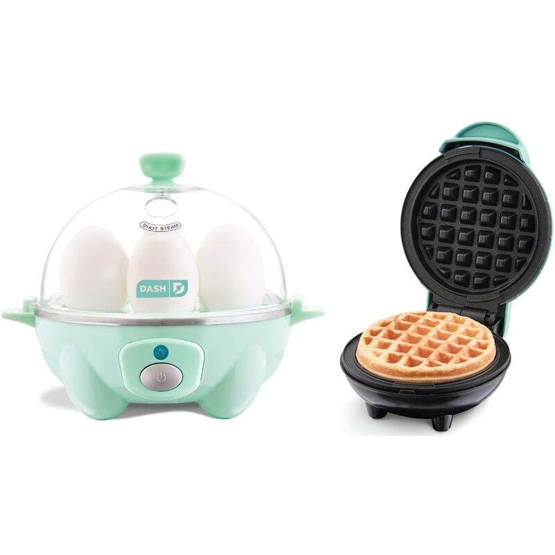 Dash Rapid Egg Cooker Aqua with Free Dash Waffle Maker Aqua (Bundle) Dash Rapid Egg Cooker Aqua with Free Dash Waffle Maker Aqua (Bundle)