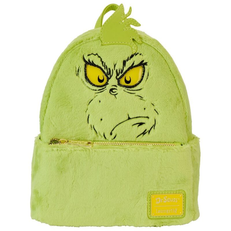Loungefly Leather Dr Seuss Plush Grinch Light Up Cosplay Mini Backpack Loungefly Leather Dr Seuss Plush Grinch Light Up Cosplay Mini Backpack