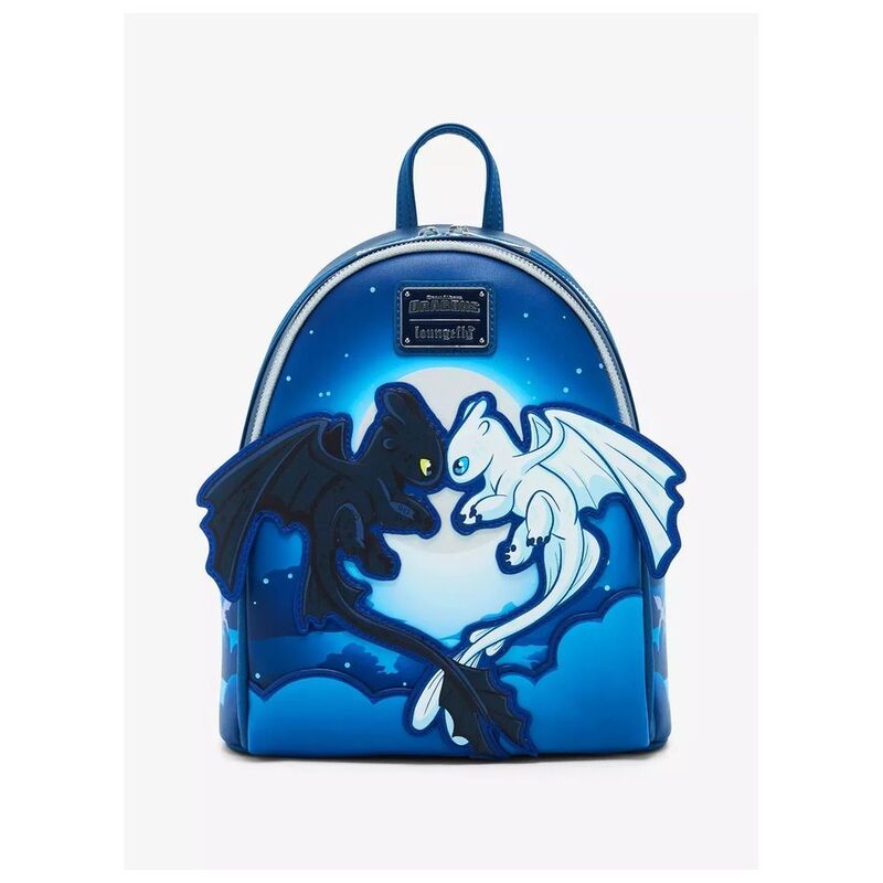 Loungefly Leather Dreamworks How To Train Your Dragon Toothless And Light Fury Mini Backpack