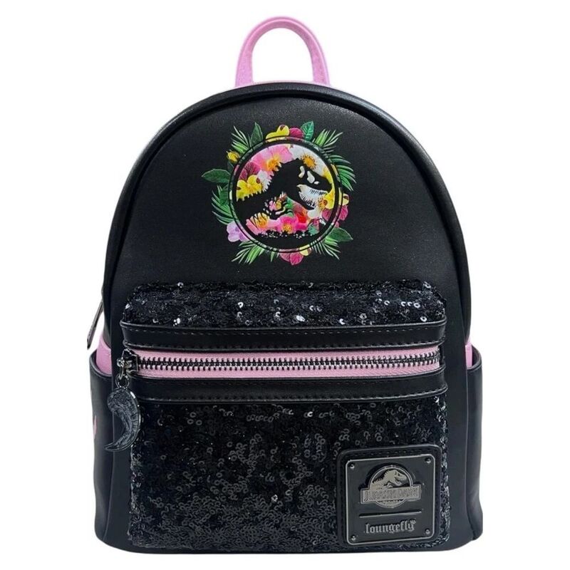 Loungefly Leather Jurassic Park Logo Mini Backpack Loungefly Leather Jurassic Park Logo Mini Backpack
