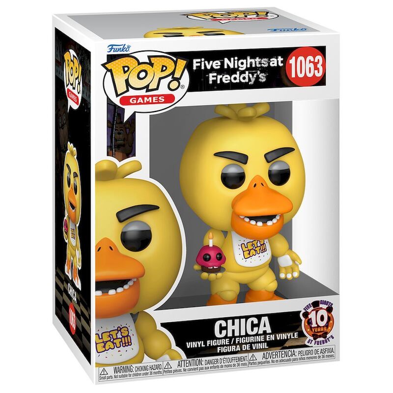 Funko Pop! Games Five Nights At Freddys 10th Chica Vinyl Figure Funko Pop! Games Five Nights At Freddys 10th Chica Vinyl Figure