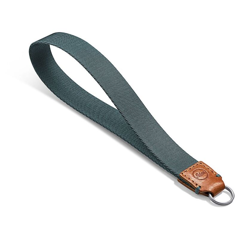 Leica Wrist Strap Fabric Leather Cognac Petrol