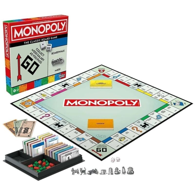 Hasbro Gaming Monopoly Classic Refresh Board Game Hasbro Gaming Monopoly Classic Refresh Board Game