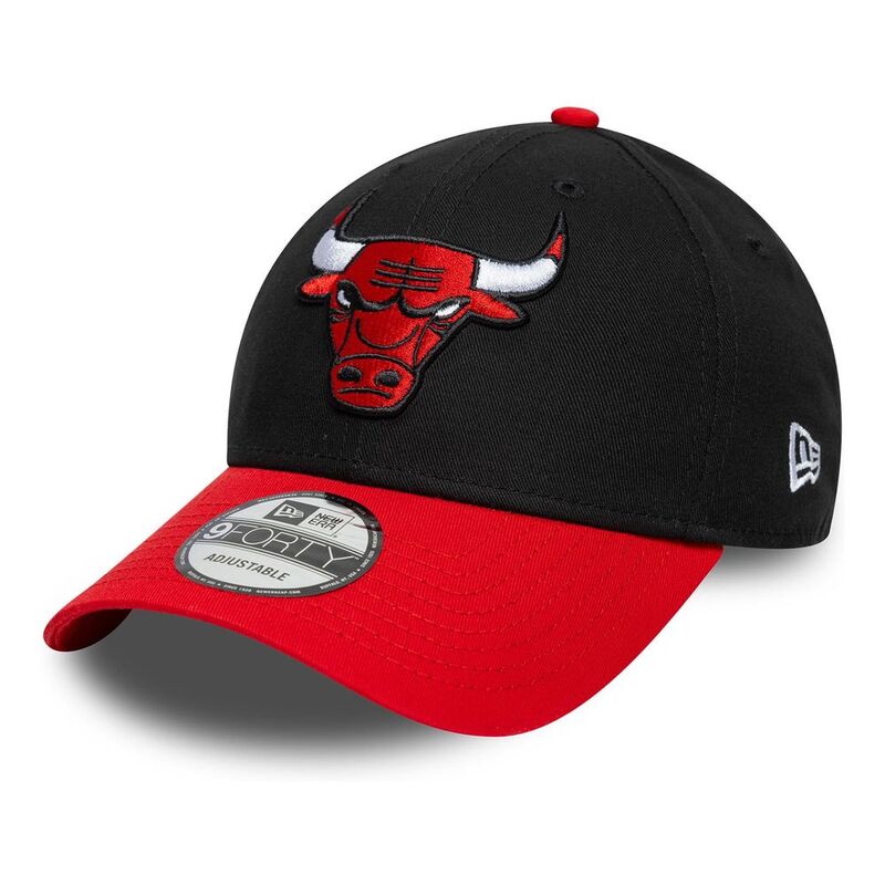 New Era Side Patch 9Forty Chicago Bulls Black Cap (One Size)
