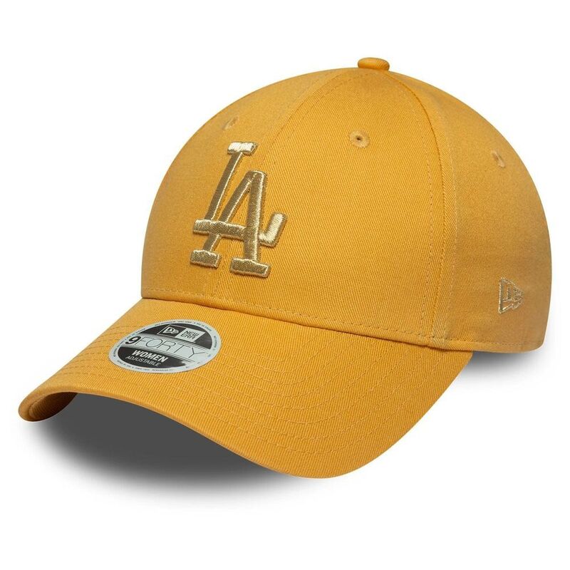 New Era Womens Metallic Logo 9Forty Los Angeles Dodgers Medium Beige Cap (One Size) New Era Womens Metallic Logo 9Forty Los Angeles Dodgers Medium Beige Cap (One Size)