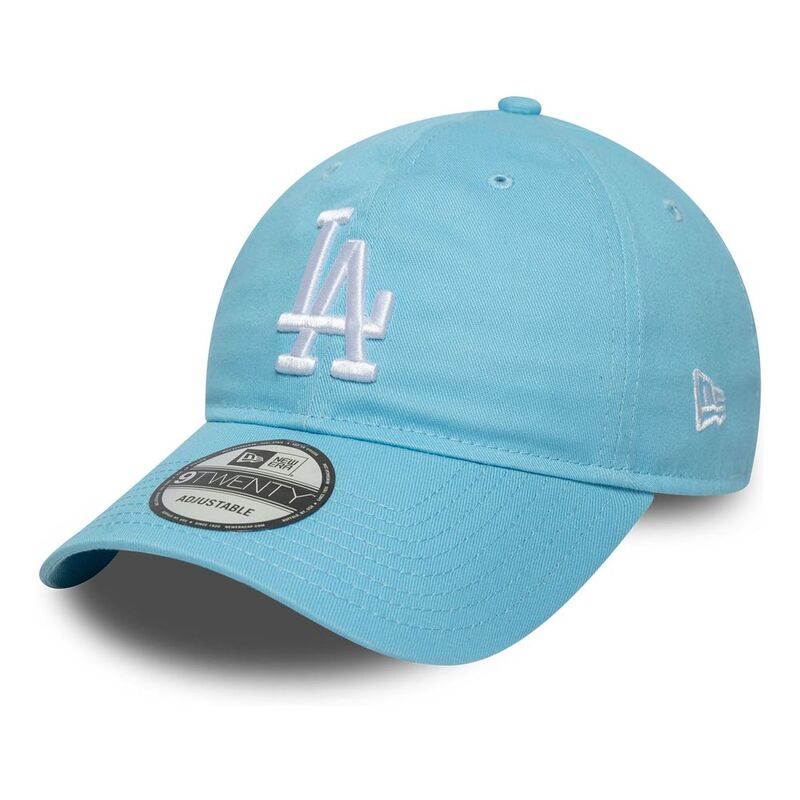 New Era League Essential 9Twenty Los Angeles Dodgers Pastel Blue Cap (One Size)