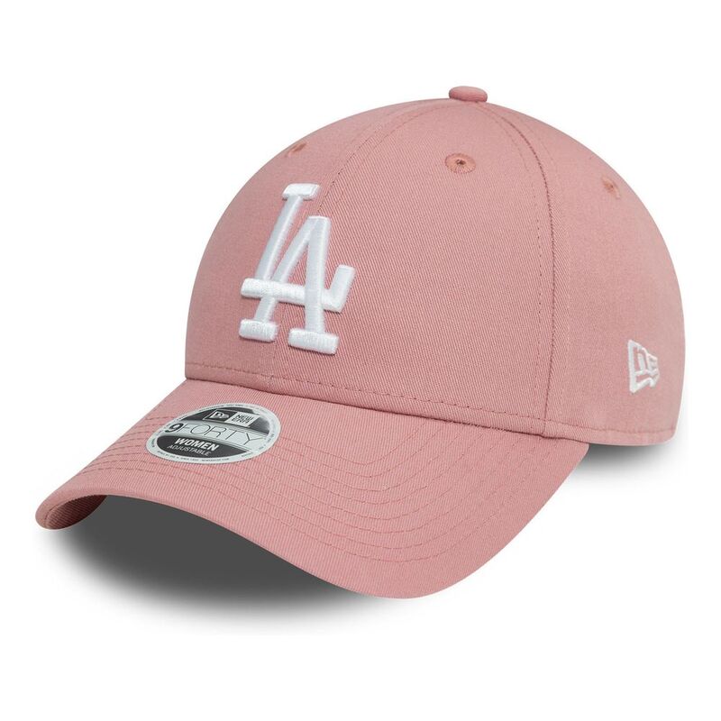 New Era Womens League Essential 9Forty Los Angeles Dodgers Pink Cap (One Size)