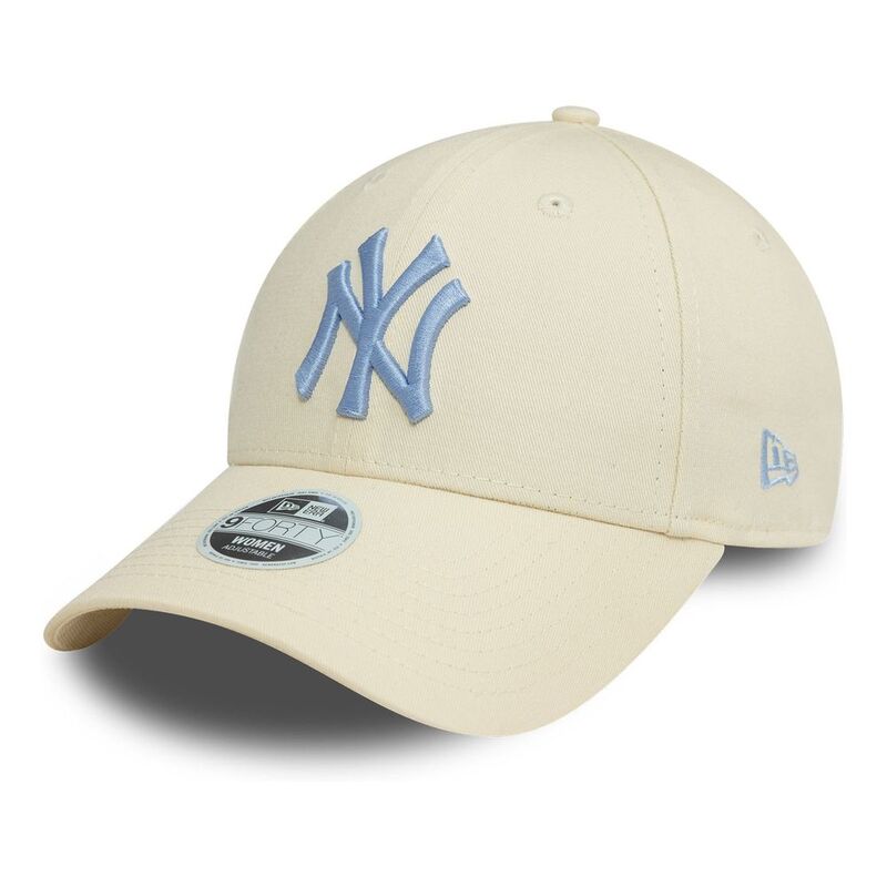 New Era Womens League Essential 9Forty New York Yankees Beige Cap (One Size)