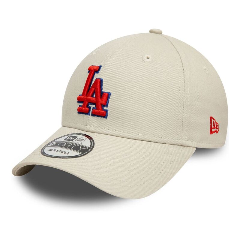 New Era Side Patch 9Forty Los Angeles Dodgers Beige Cap (One Size)