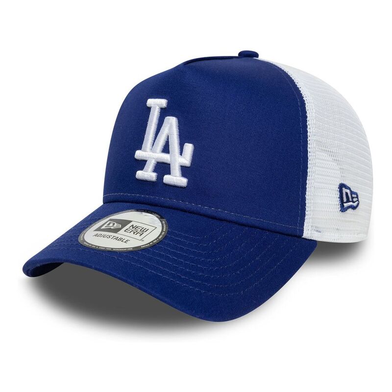 New Era Side Patch 9Forty Trucker Los Angeles Dodgers Dark Blue Cap (One Size)