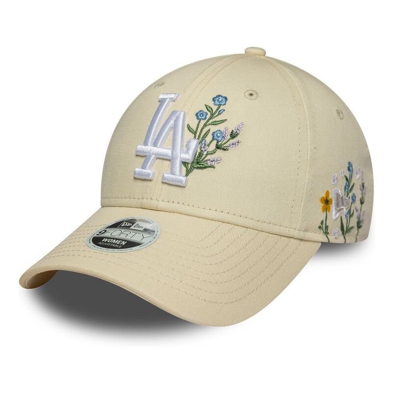 New Era Womens Floral Icon 9Twenty Los Angeles Dodgers Light Beige Cap (One Size) New Era Womens Floral Icon 9Twenty Los Angeles Dodgers Light Beige Cap (One Size)