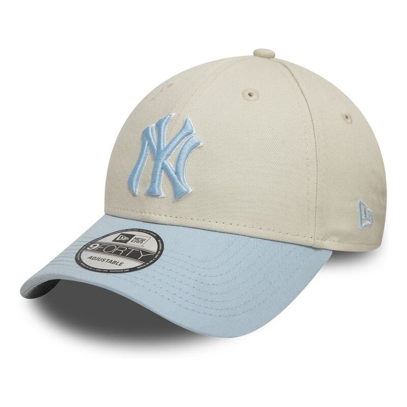 New Era Patch Logo 9Forty New York Yankees Beige Cap (One Size)