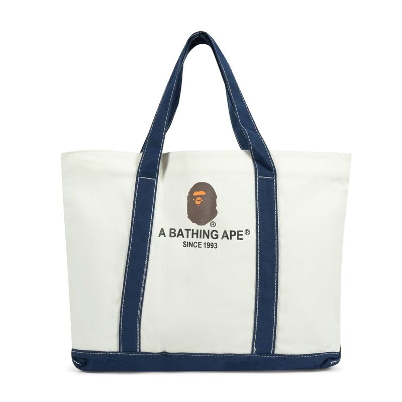 Bape Nylon Tote Bag White Bape Nylon Tote Bag White