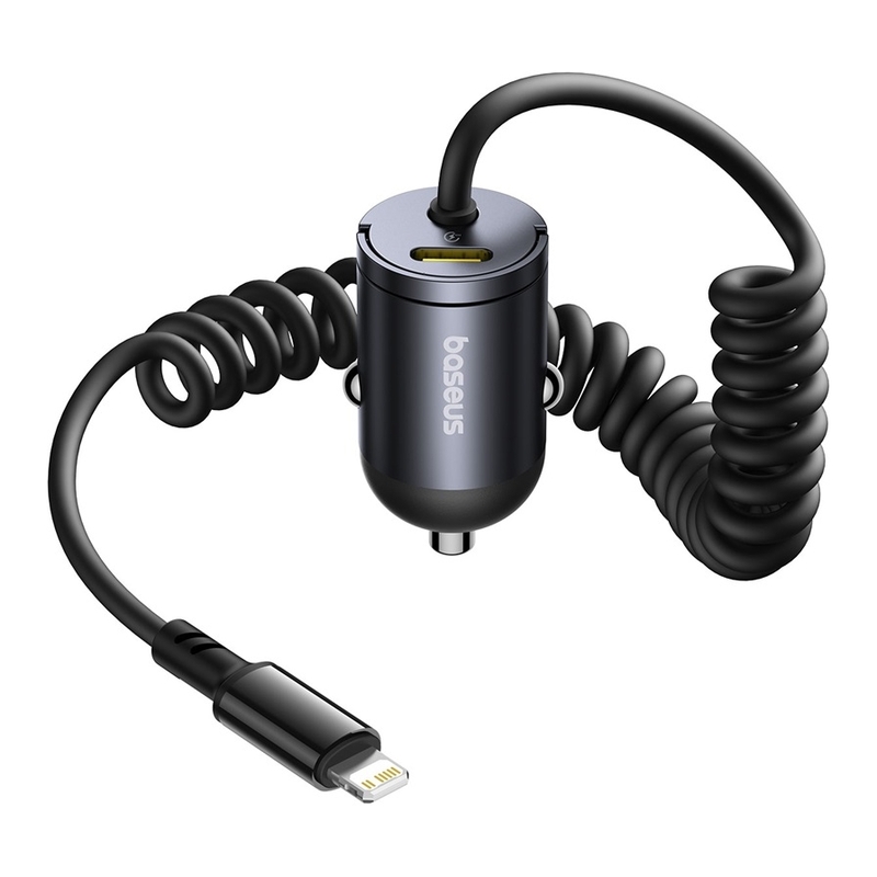 Baseus Tiny Star Mini Car Charger (C+L Cable Included) 30W - Cosmic Black