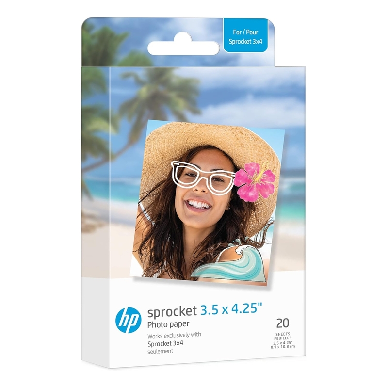 HP Sprocket 3.5 x 4.25 Zink Sticky-backed Photo Paper (20 Pack) HP Sprocket 3.5 x 4.25 Zink Sticky-backed Photo Paper (20 Pack)