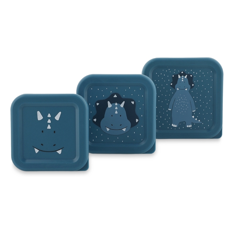 Trixie Snack Box Nesting (Set of 3) - Mr. Triceratops Trixie Snack Box Nesting (Set of 3) - Mr. Triceratops