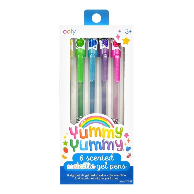 Ooly Yummy Yummy Scented Gel Pens - Metallic - Set Of 6 Ooly Yummy Yummy Scented Gel Pens - Metallic - Set Of 6