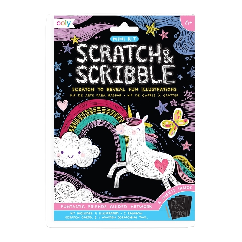 Ooly Mini Scratch & Scribble - Funtastic Friends Ooly Mini Scratch & Scribble - Funtastic Friends